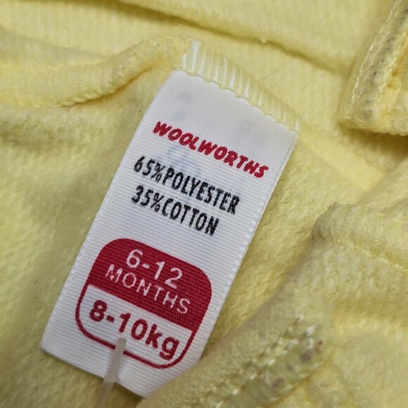 New Baby Lion 2pc Outfit White Yellow Bear Woolworth England 919838 6 -12 Month - Picture 12 of 14